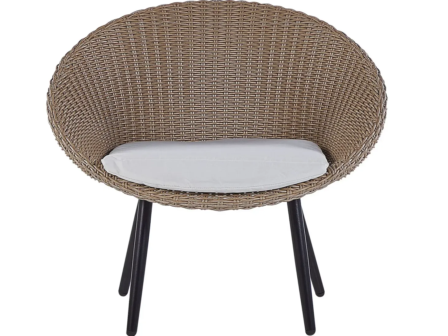 Altansæt med puder ORTIGIA PE-rattan Lys Beige Beige