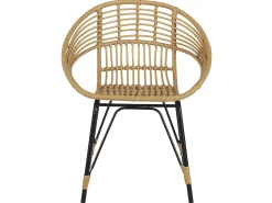 Altansæt med puder PELLARO PE-rattan Sort