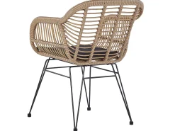 Altansæt med puder TROPEA II PE-rattan Naturlig