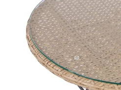 Altansæt med puder TROPEA II PE-rattan Naturlig