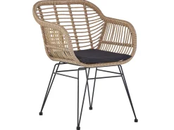Altansæt med puder TROPEA II PE-rattan Naturlig
