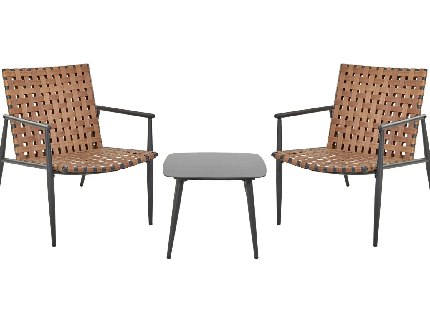 Altansæt ZIRIA PE-rattan Brun