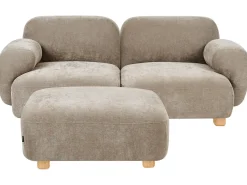 AMLI 2 personers Modulsofa Beige med fodskammel