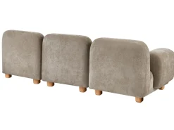 AMLI 3 personers Modulsofa Beige med fodskammel