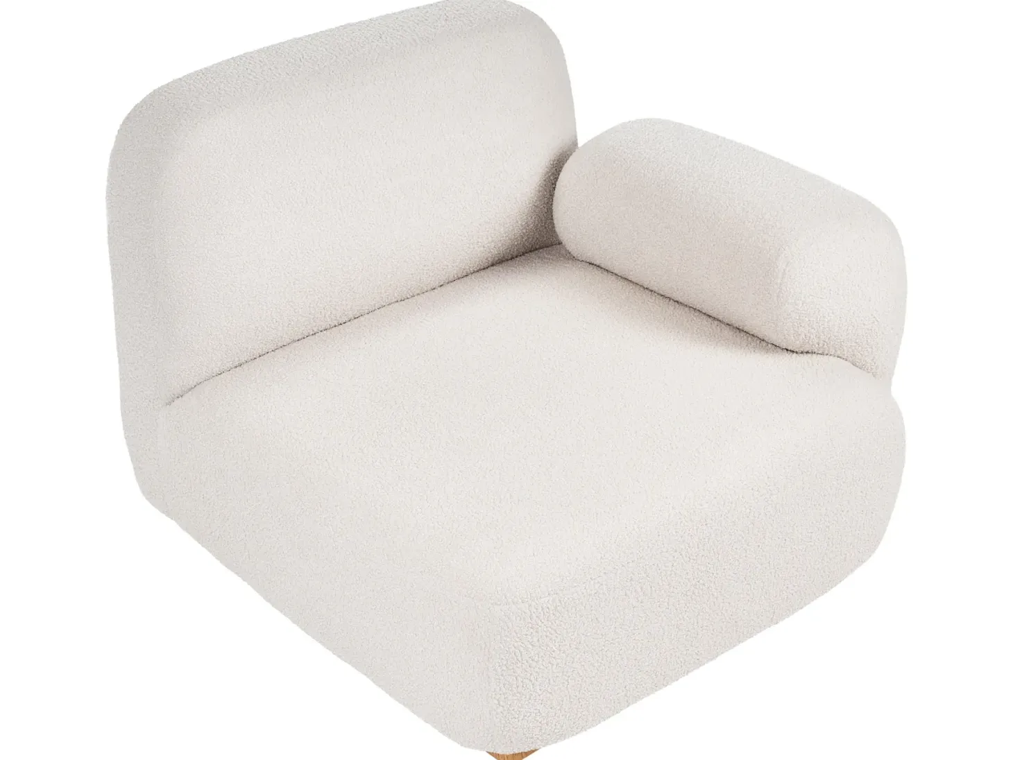 AMLI 2 personers Modulsofa Cremehvid Boucle