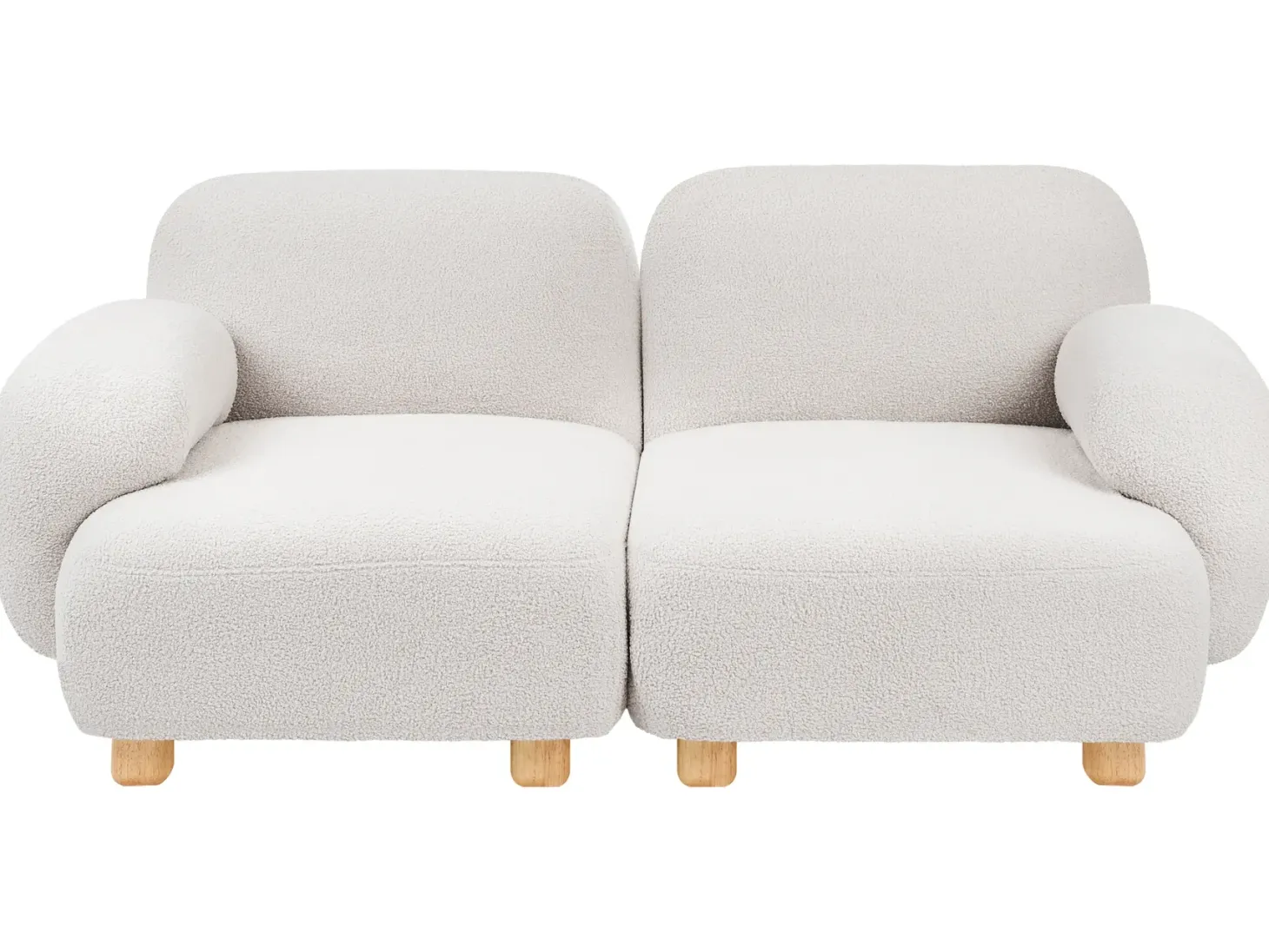 AMLI 2 personers Modulsofa Cremehvid Boucle