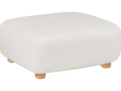 AMLI 2 personers Modulsofa Cremehvid Boucle med fodskammel