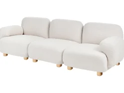 AMLI 3 personers Modulsofa Cremehvid Boucle