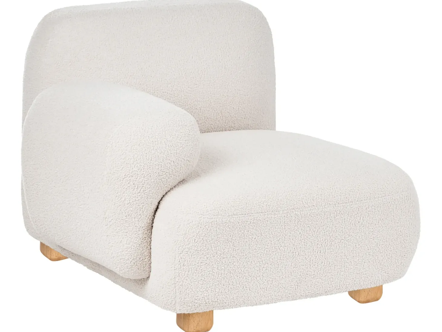 AMLI 3 personers Modulsofa Cremehvid Boucle