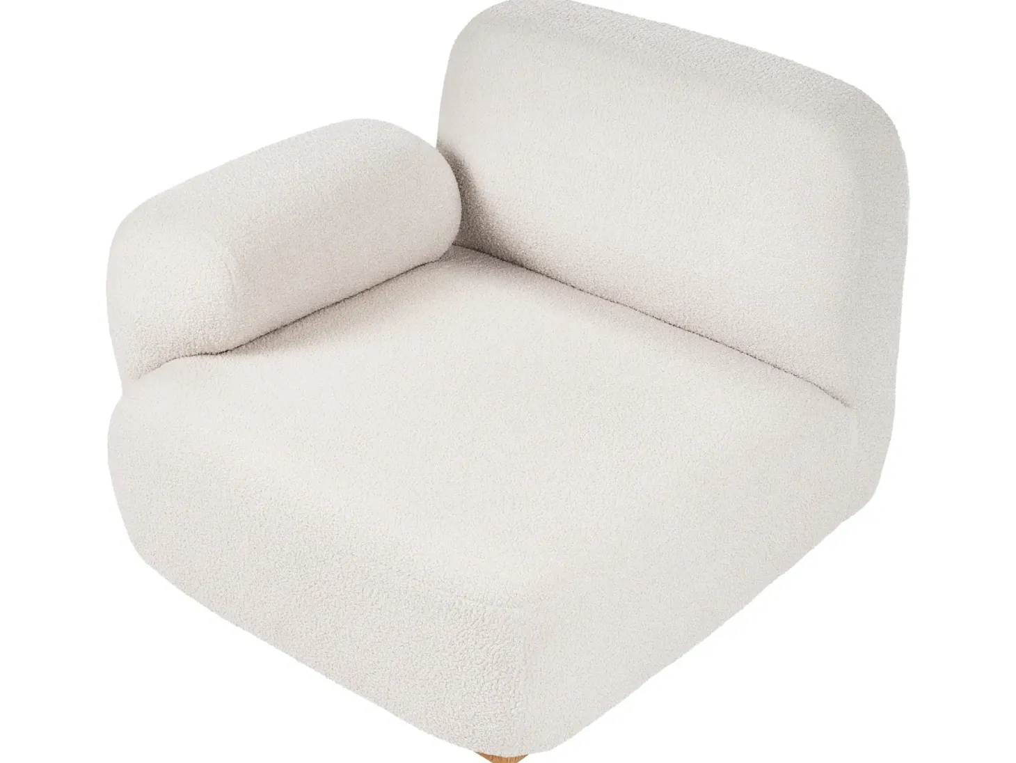 AMLI 3 personers Modulsofa Cremehvid Boucle