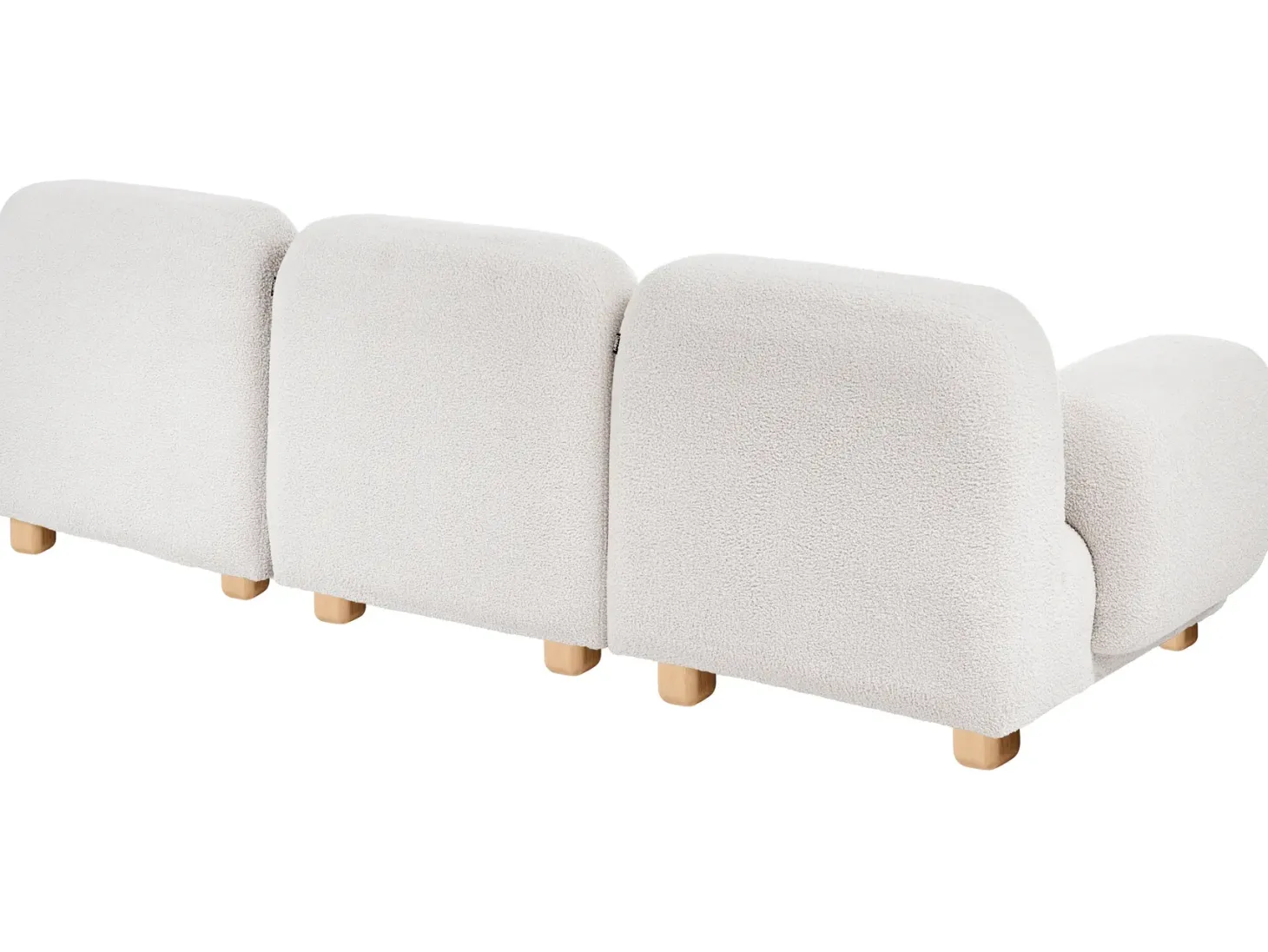 AMLI 3 personers Modulsofa Cremehvid Boucle