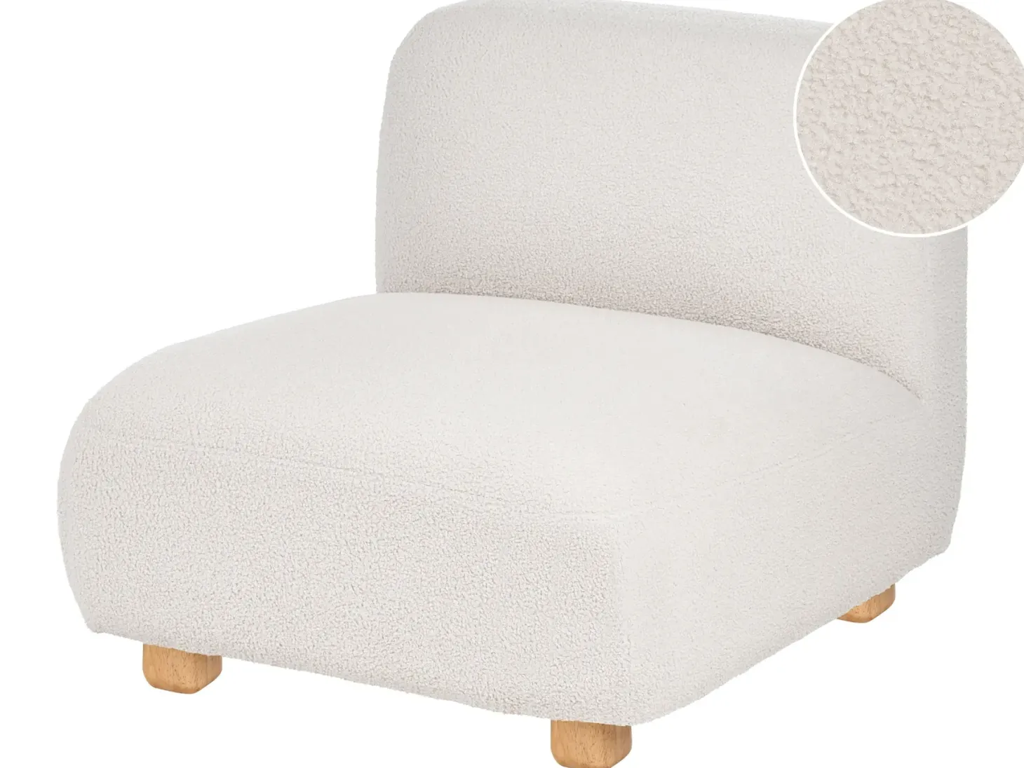 AMLI Stol Modul Cremehvid Boucle