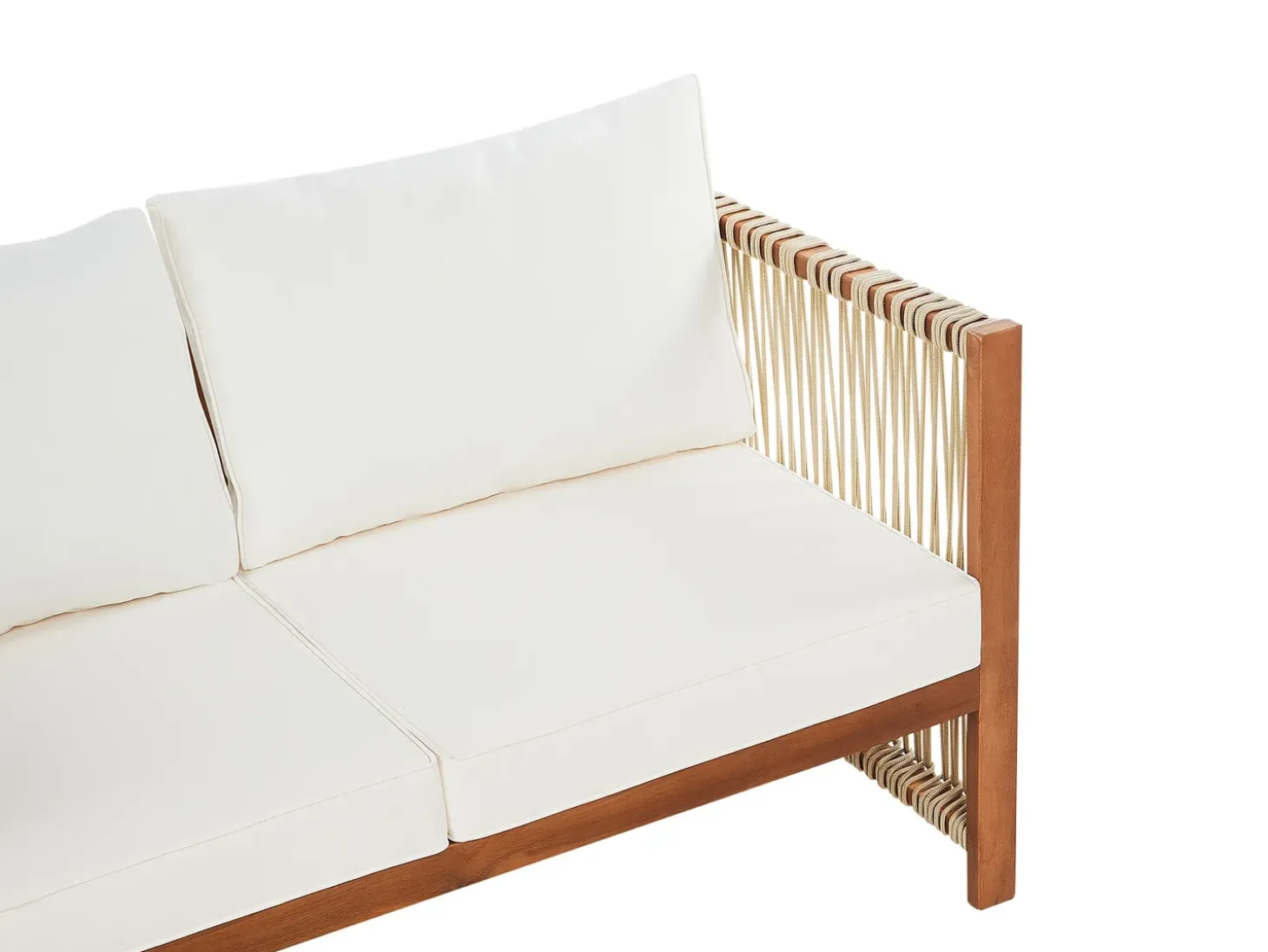 ANTRIA 4 personers Loungesæt med bord Beige Akacietræ