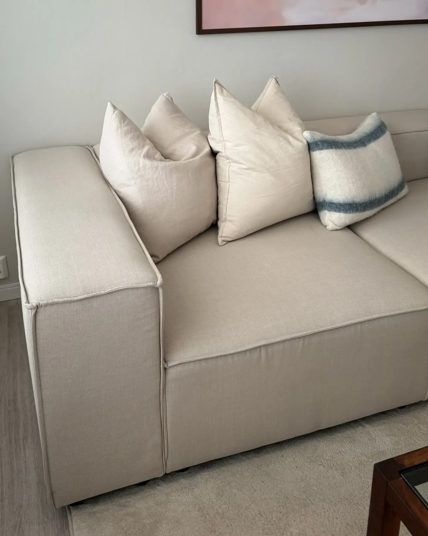 APRICA Hjørnemodul Beige Kunstlinned