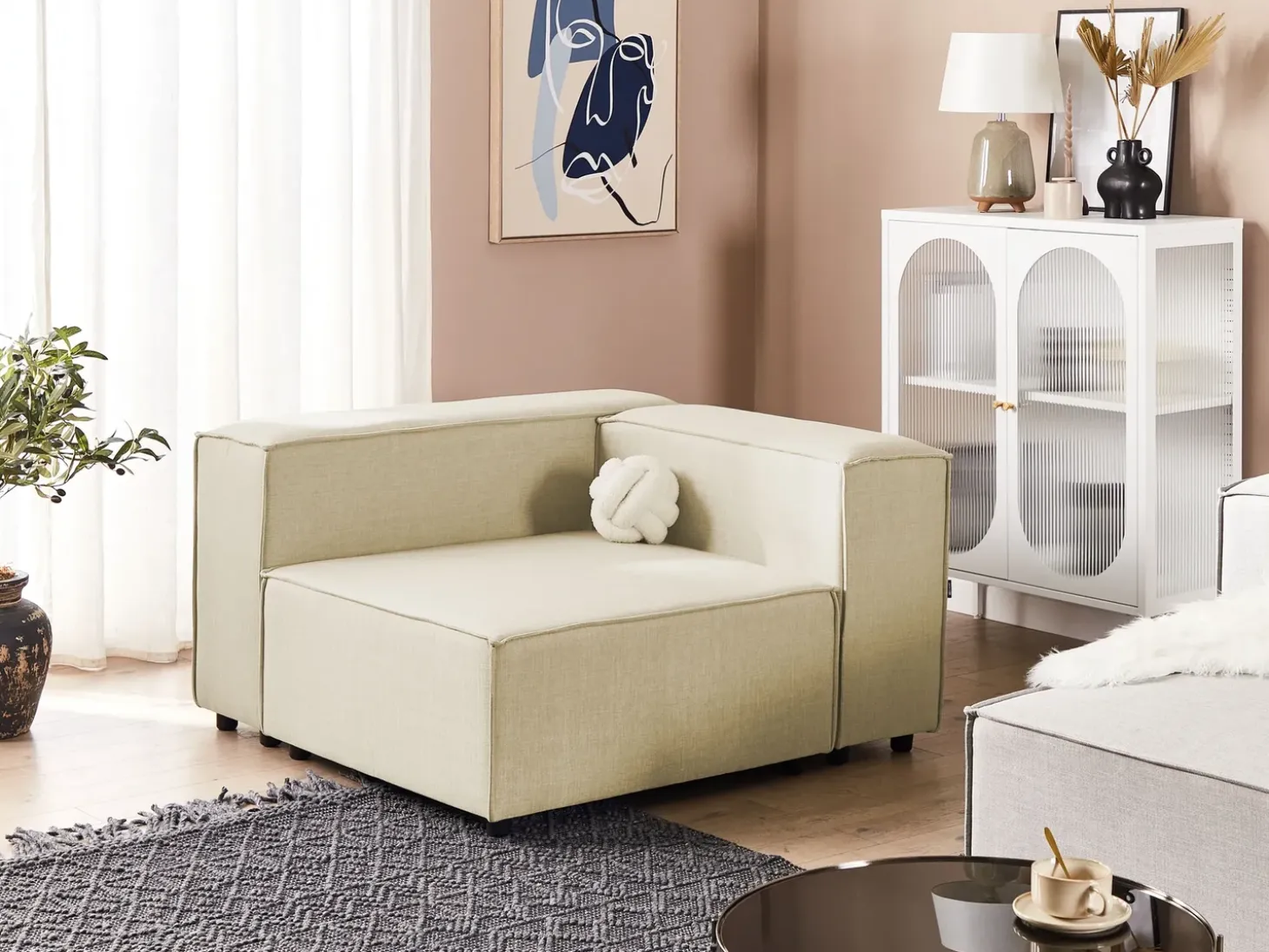 APRICA Hjørnemodul Beige Kunstlinned