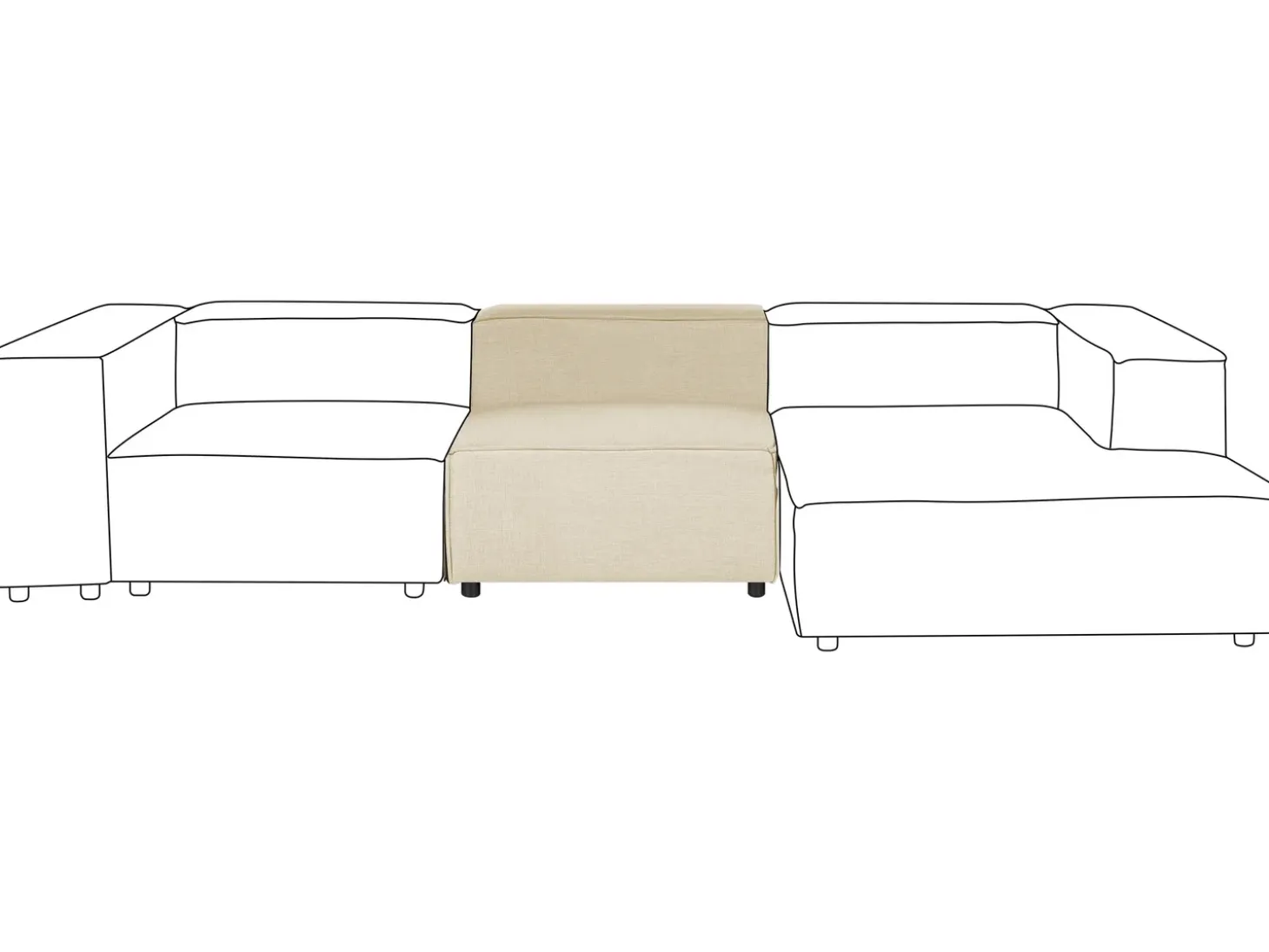 APRICA Stol Modul Beige Kunstlinned