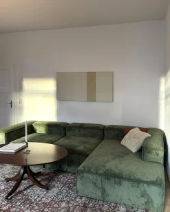 ARDAL 4 personers Hjørnesofa modul Venstrevendt Grøn Fløjl