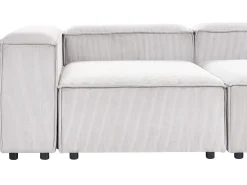 ARDAL 4 personers Hjørnesofa modul Venstrevendt Cremehvid Fløjl