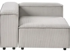 ARDAL 4 personers Hjørnesofa modul Venstrevendt Brungrå Fløjl