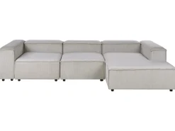 ARDAL 4 personers Hjørnesofa modul Venstrevendt Brungrå Fløjl