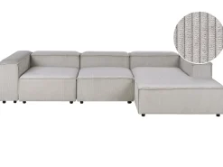 ARDAL 4 personers Hjørnesofa modul Venstrevendt Brungrå Fløjl