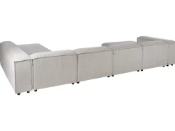 ARDAL 5 personers Hjørnesofa modul Venstrevendt Brungrå Fløjl