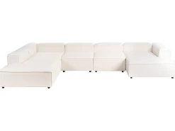 ARDAL 5 personers Hjørnesofa modul Højrevendt Cremehvid Boucle