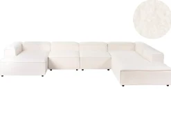 ARDAL 5 personers Hjørnesofa modul Venstrevendt Cremehvid Boucle
