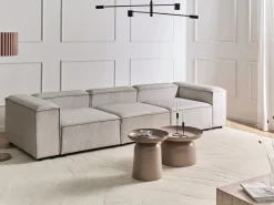 ARDAL 3 personers Modulsofa Brungrå Fløjl