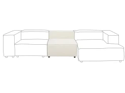 ARDAL Stol Modul Cremehvid Boucle