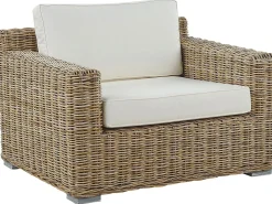 ARDEA 4 personers havesofasæt Lysebrun Rattan