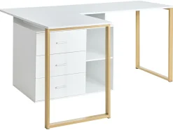 ASHMORE Hvid 165/220 cm 55 cm