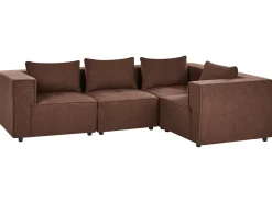 AXEBO 4 personers Hjørnesofa modul Venstrevendt Brun Boucle