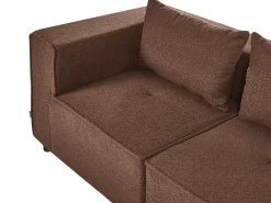 AXEBO 4 personers Hjørnesofa modul Venstrevendt Brun Boucle