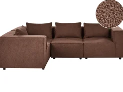 AXEBO 4 personers Hjørnesofa modul Højrevendt Brun Boucle