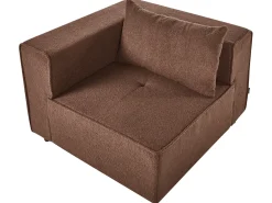 AXEBO 2 personers Modulsofa Brun Boucle