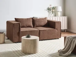 AXEBO 2 personers Modulsofa Brun Boucle