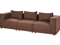 AXEBO 3 personers Modulsofa Brun Boucle