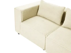AXEBO 2 personers Modulsofa Cremehvid Boucle