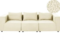 AXEBO 3 personers Modulsofa Cremehvid Boucle