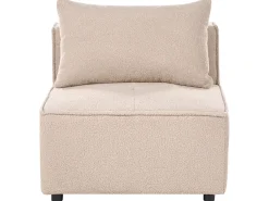 AXEBO 8 personers U-formet modulsofa Beige Boucle