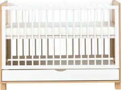 Babyseng med opbevaringsskuffe GUNNAR 60 x 120 cm Hvid