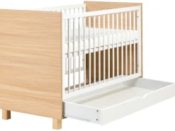 Babyseng med opbevaringsskuffe GUNNAR 60 x 120 cm Hvid