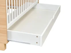 Babyseng med opbevaringsskuffe GUNNAR 60 x 120 cm Hvid