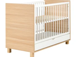 Babyseng med opbevaringsskuffe GUNNAR 60 x 120 cm Hvid