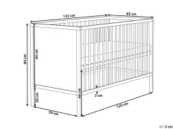Babyseng ZAMA 60 x 120 cm Hvid