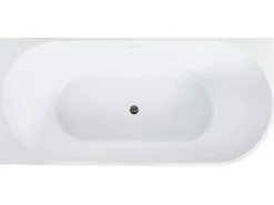 Badekar GOCTA Højrevendt 170 x 78 cm Hvid