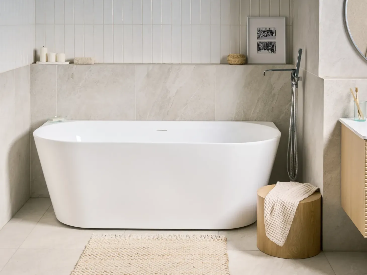 Badekar RENACA 170 x 79 cm Hvid