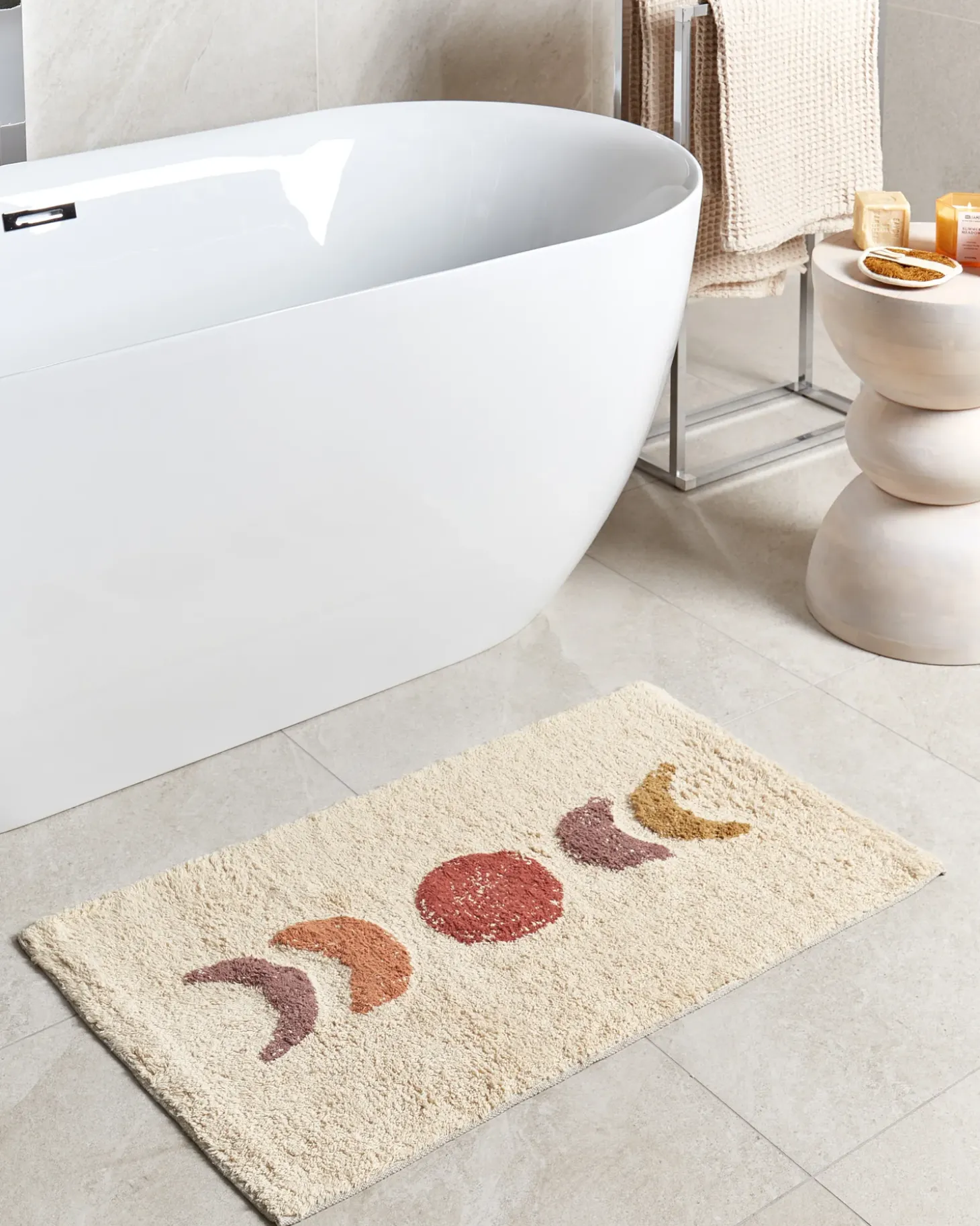 Bademåtte ESME Beige 50 x 80 cm Bomuld