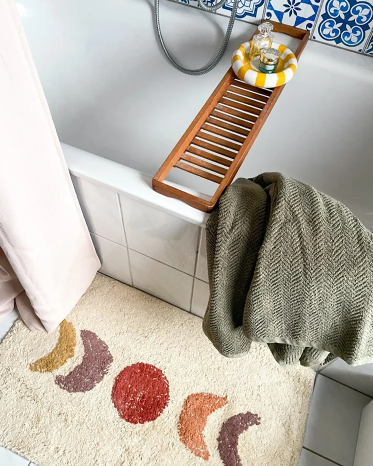 Bademåtte ESME Beige 50 x 80 cm Bomuld